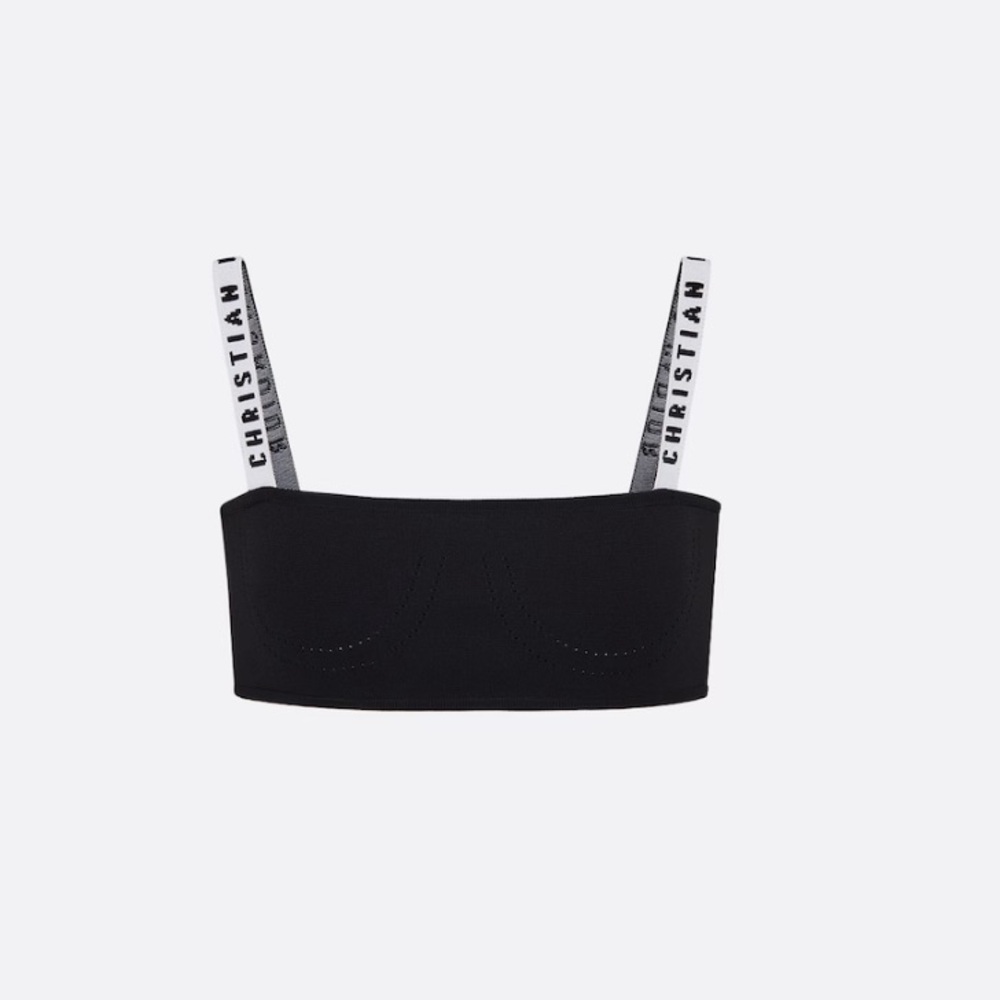Dior Bralette Black Stretch Viscose